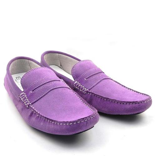 Mocasini din piele naturala velur MOK 30