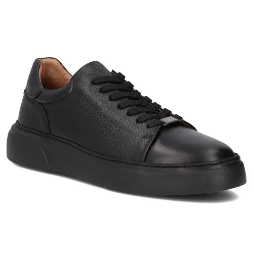 Pantofi barbati casual Negri din Piele naturala Marco