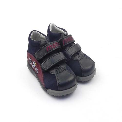 Pantofi casual BAM 538, bleumarin-visiniu-negru