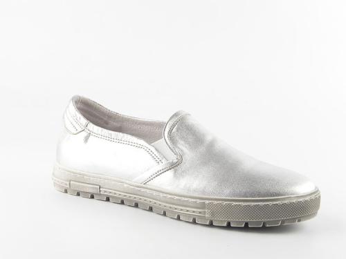 Pantofi dama piele naturala Adela argintiu