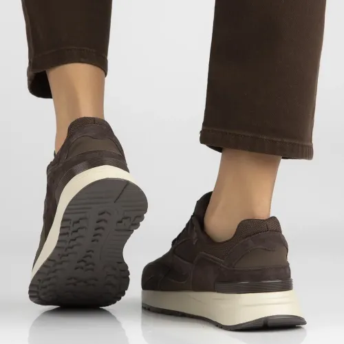 Pantofi dama sport maro din Piele intoarsa Tero