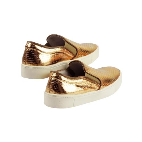 Pantofi dama casual Shine 8456 Bronz 