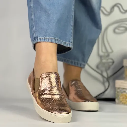 Pantofi dama casual Shine 8456 Bronz 