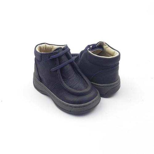 Pantofi unisex casual din piele BOX, BAM 542, bleumarin