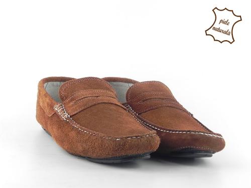 Mocasini din piele intoarsa MOK 67 