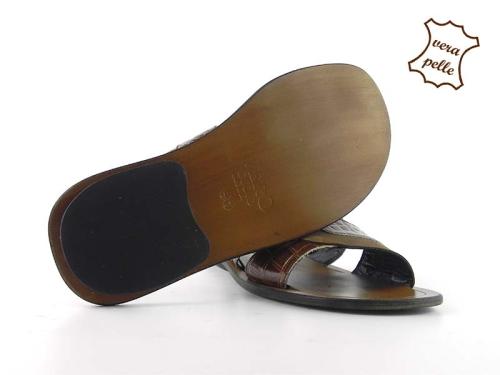 Papuci din piele naturala 036C 