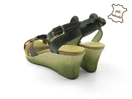 Sandale dama din piele naturala DENISA 209VBI DNI vintage