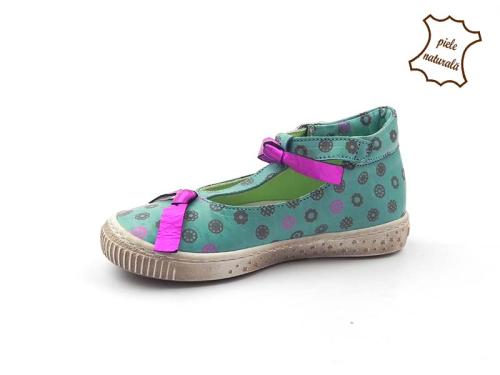 Pantofi fete din piele naturala BAM 426 