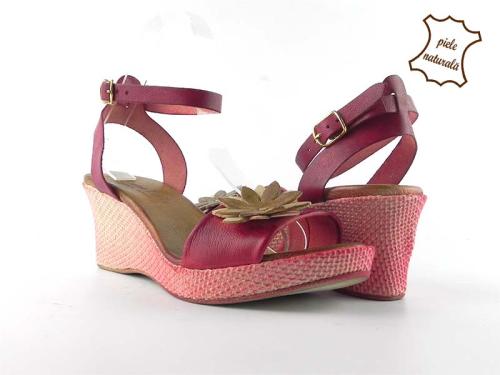 Sandale din piele naturala Flower 202RSF1 DNI