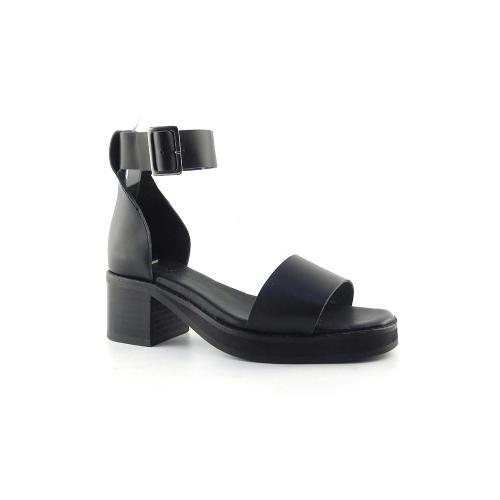 Sandale damă cu toc din piele naturală PT 189 