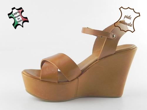 Sandale damă piele naturală Coco 028 Maro
