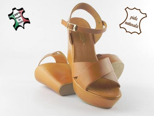 Sandale damă piele naturală Coco 028 Maro
