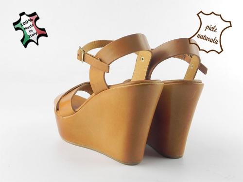 Sandale damă piele naturală Coco 028 Maro