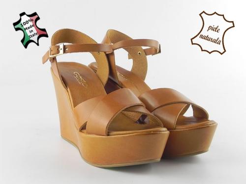 Sandale damă piele naturală Coco 028 Maro