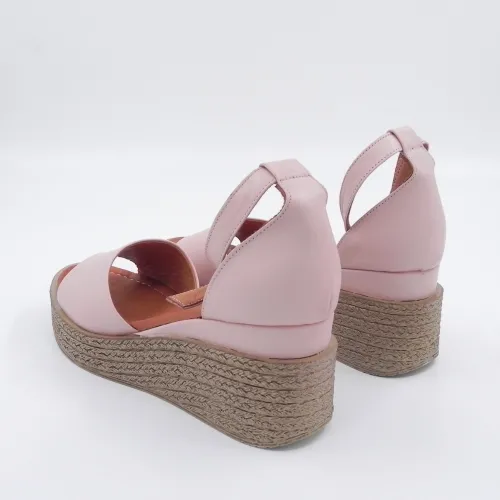 Sandale damă Roz din piele naturală Elisia