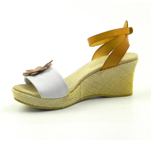 Sandale din piele naturala Flower 202GAF DNI