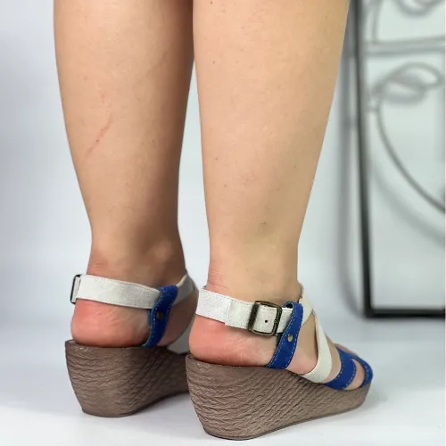 Sandale dama cu platforma din piele naturala intoarsa Betty ITALY08