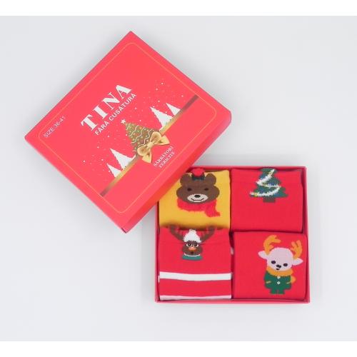 Set 4 perechi de sosete model de craciun TINA 5