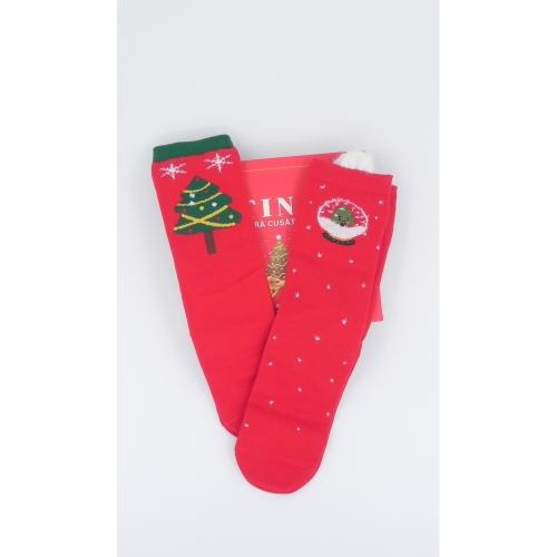 Set 4 perechi de sosete model de craciun TINA 1