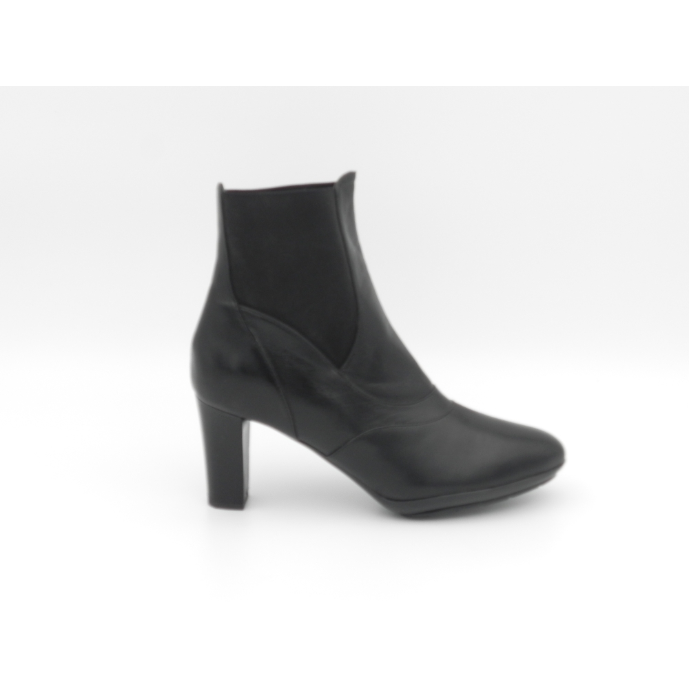 Botine dama din piele naturala Erika negru