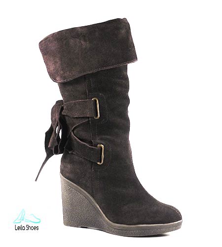 Cizme dama din piele velur 1706-004