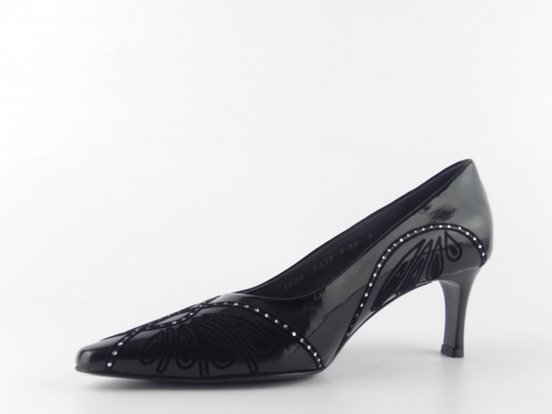 Pantofi din piele naturala lacuita Valleverde 5300S-006