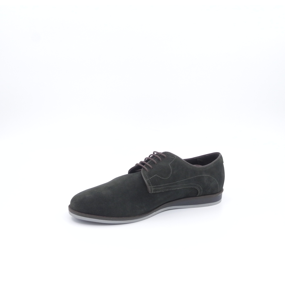 Pantofi barbati casual din piele intoarsa Erik verde