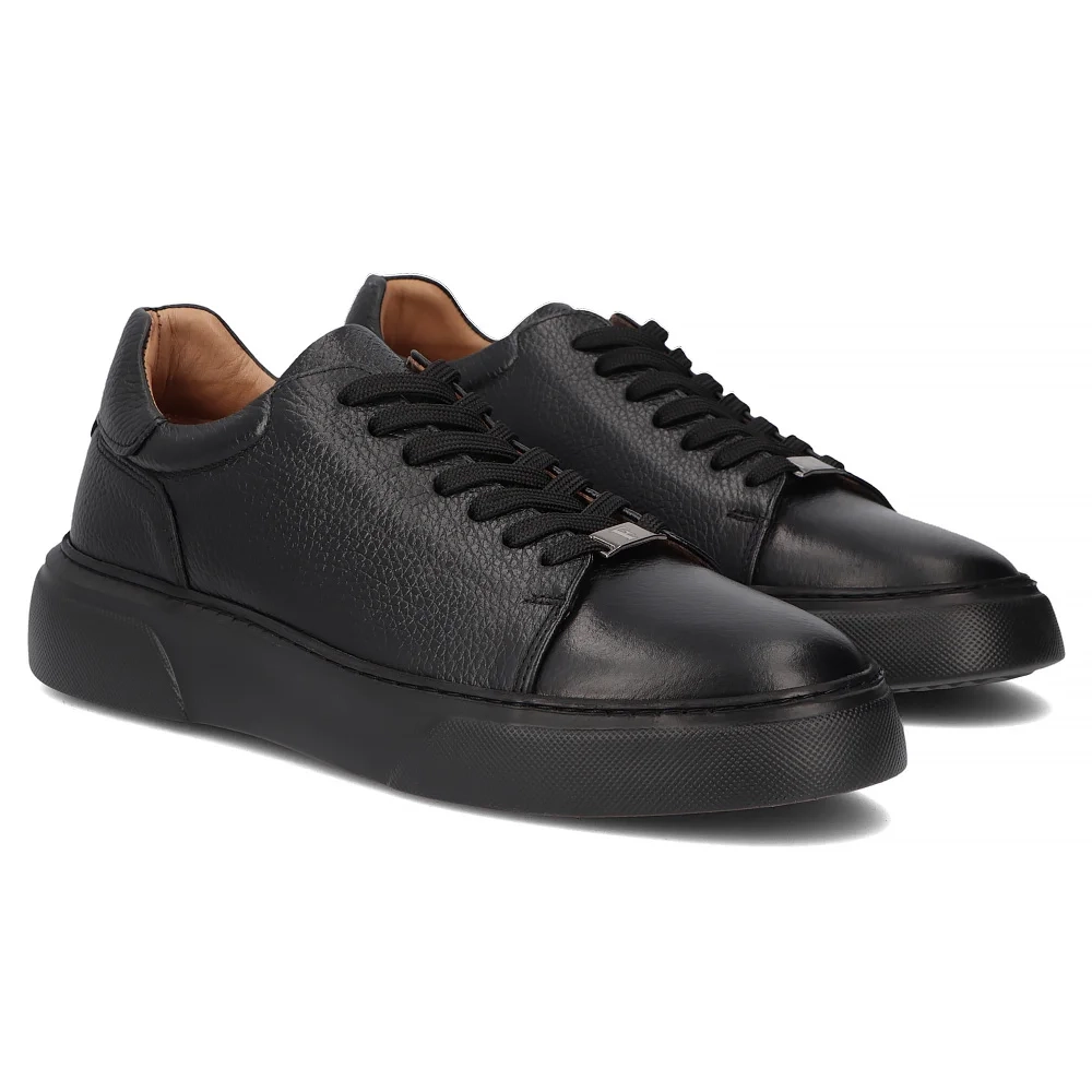 Pantofi barbati casual Negri din Piele naturala Marco
