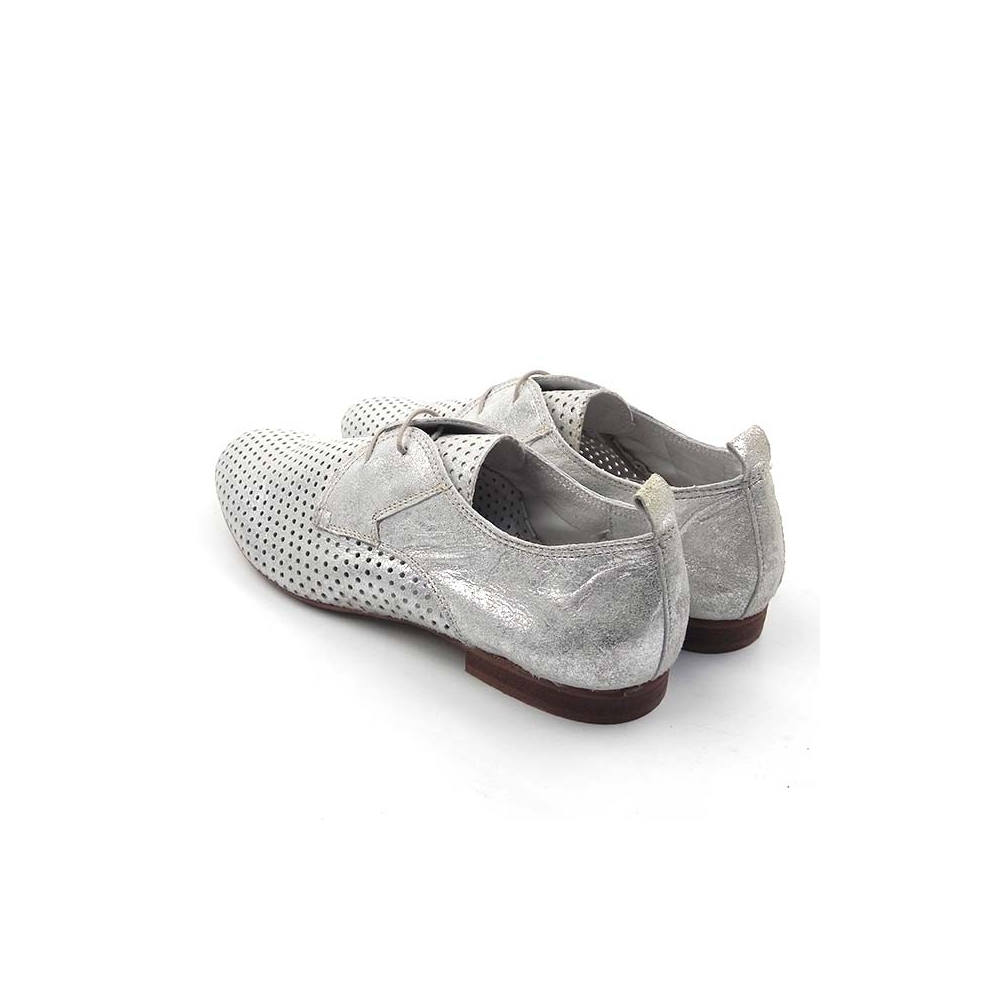Pantofi dama casual Arginti din piele naturala Chloe Z76/B109-A