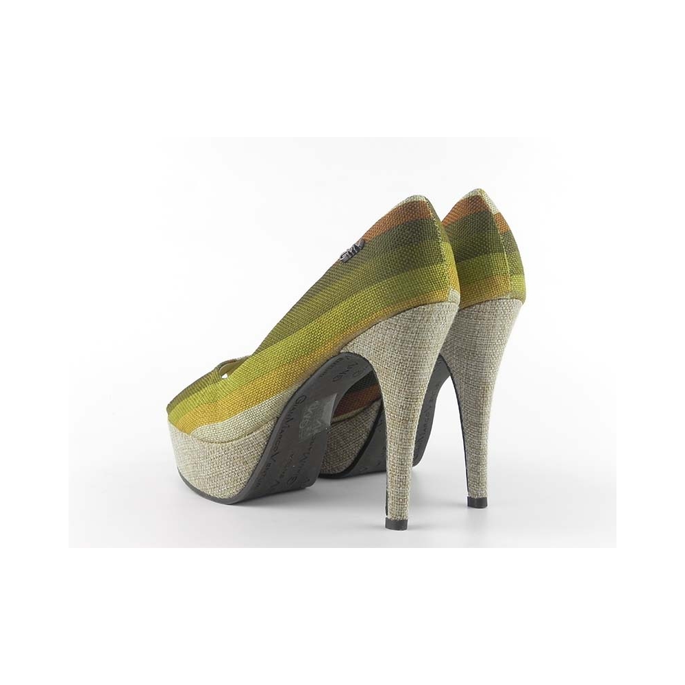 Pantofi dama cu toc decupati Branddy 2328-GMV 