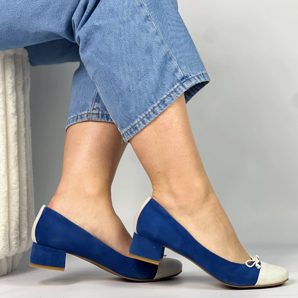 Pantofi dama casual din piele intoarsa GRETA 026 RR 