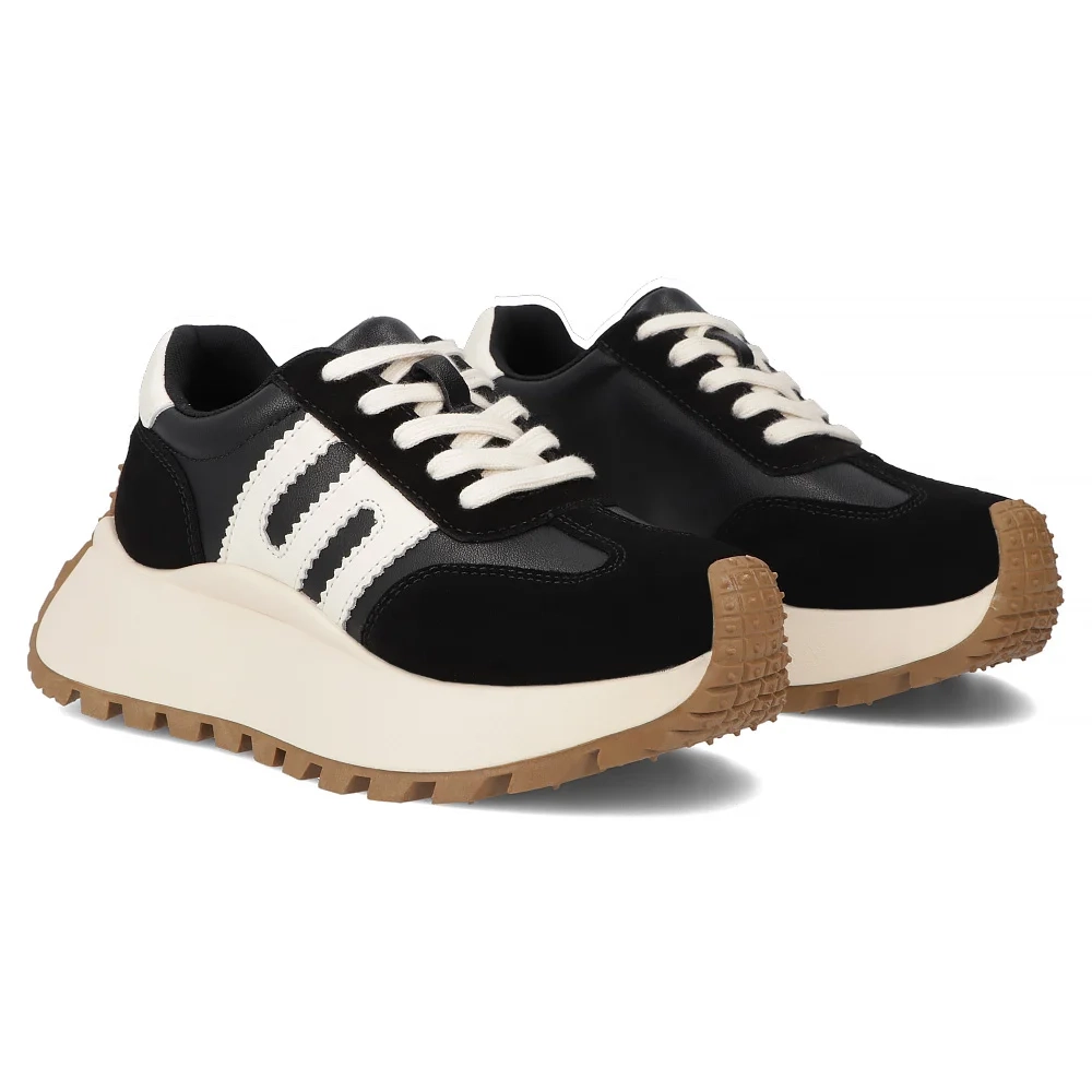 Pantofi dama sport Negri din Piele naturala Alia