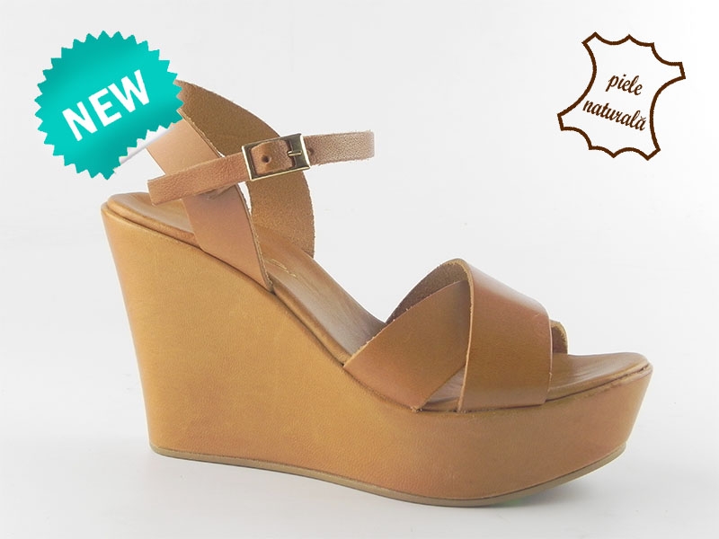 Sandale damă piele naturală Coco 028 Maro