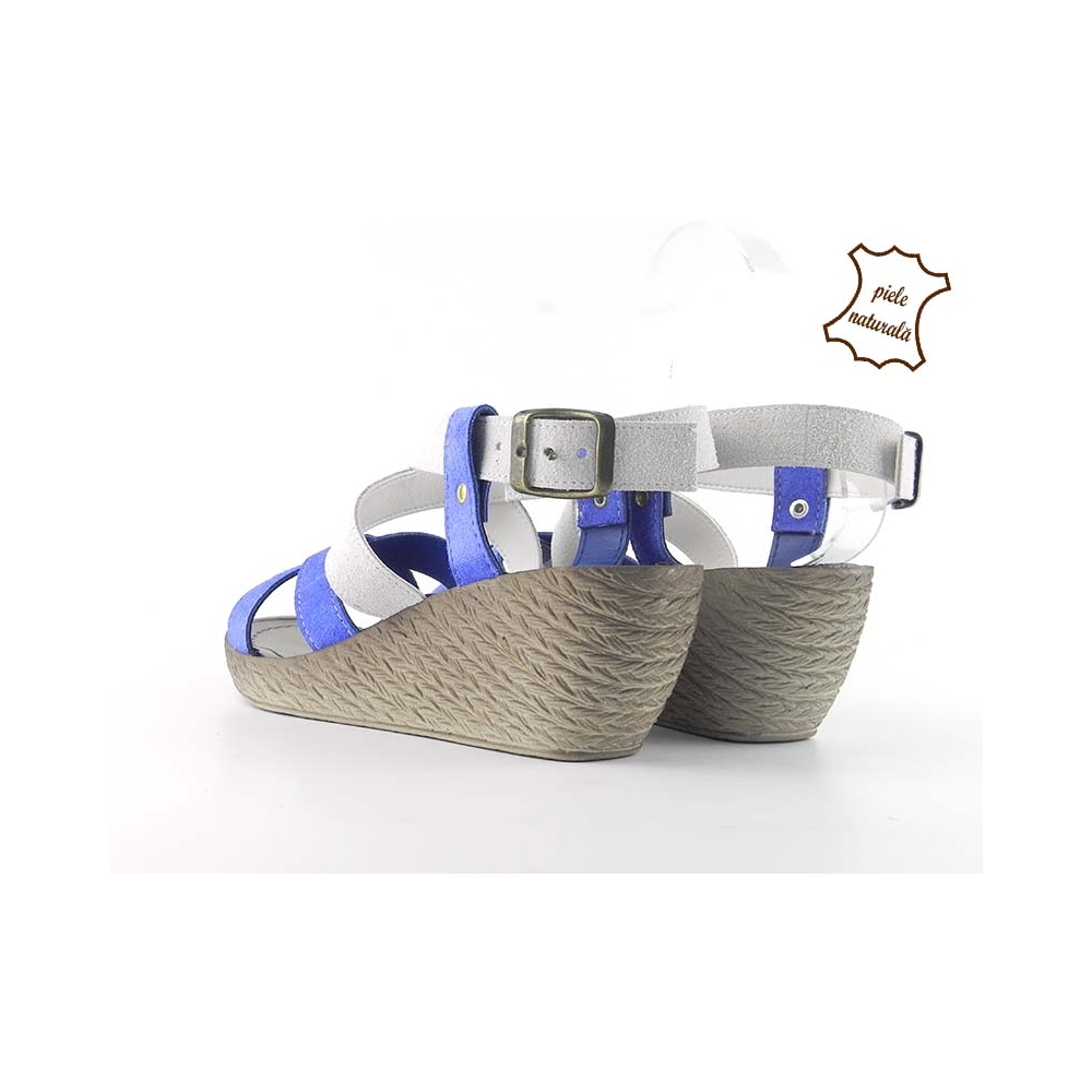 Sandale dama cu platforma din piele naturala intoarsa Betty ITALY08