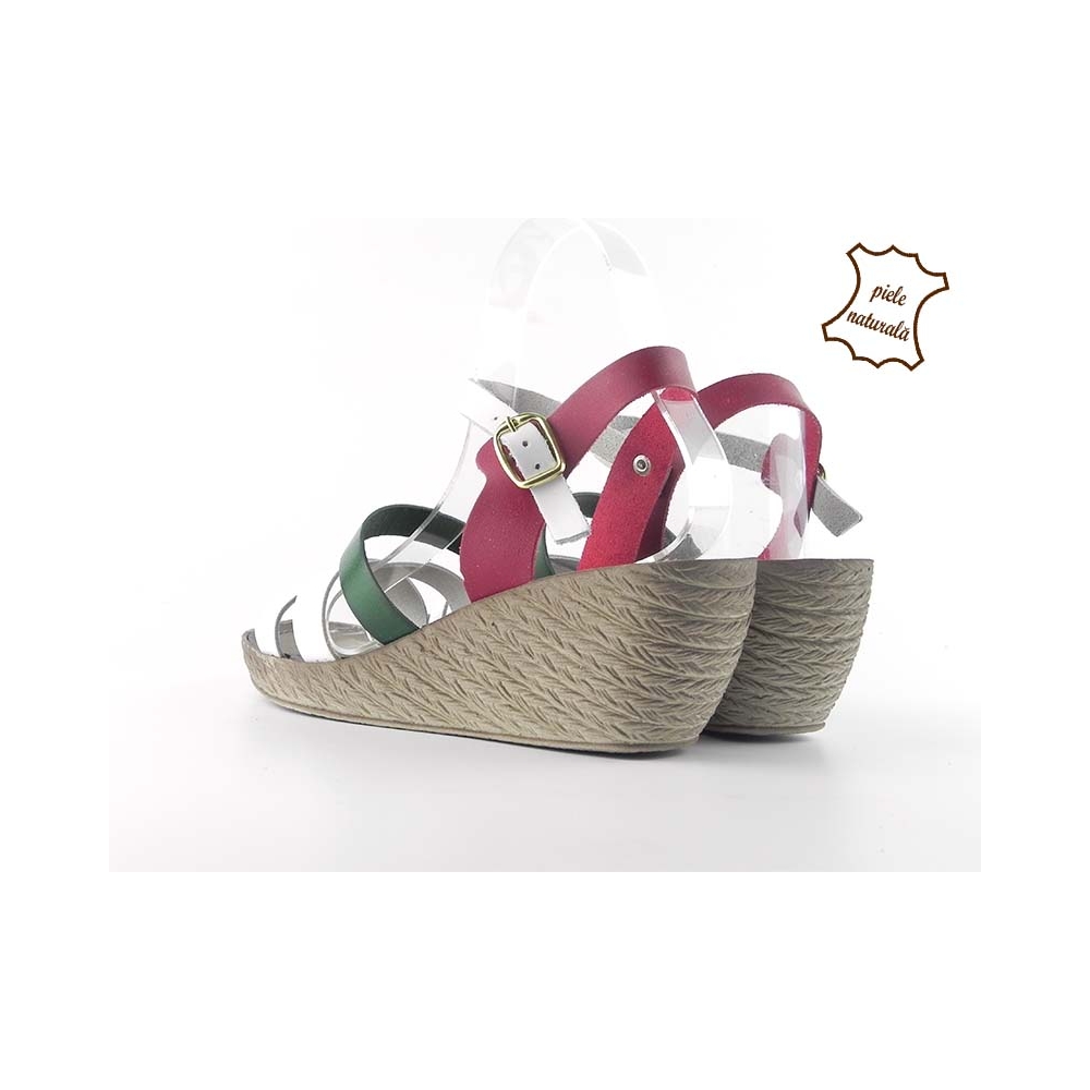 Sandale dama cu platforma din piele naturala Patty ITALY-09 