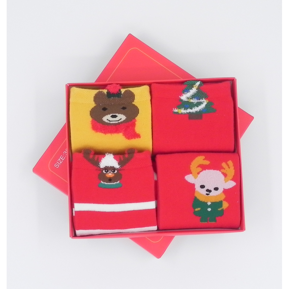 Set 4 perechi de sosete model de craciun TINA 5